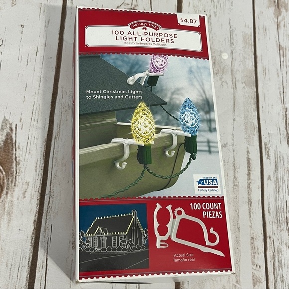 Christmas Holiday Light Holders Clips New - Picture 1 of 5